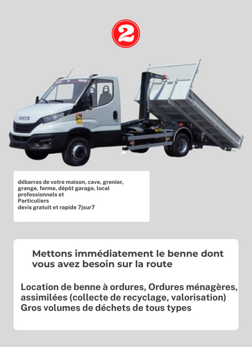 <p>Mettons immédiatement la benne dont vous avez besoin sur la route !</p>